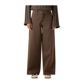 Modstr&ouml;m Dames, Broeken, Bruin, Maat: XL
