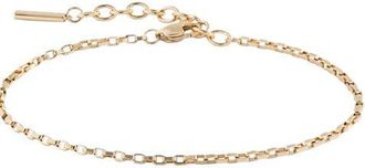 Alex and Ani Everyday Box Link Chain Bracelet in Gold at Nordstrom