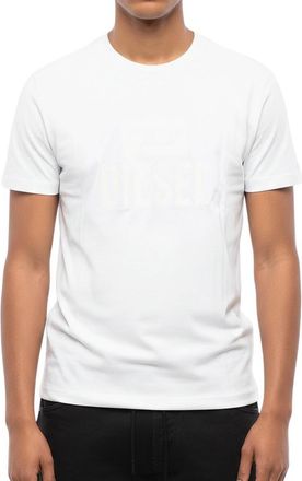 Diesel White Crew Neck T-Shirt