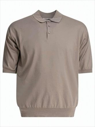 Kaptain Sunshine Relaxed-Fit Short-Sleeved Sweater With Classic Polo Collar
