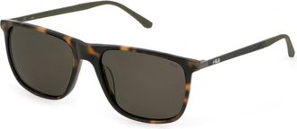 Fila SFI299V Polarized C10P Mens Sunglasses Tortoiseshell Size 57