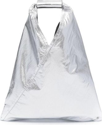 Maison Margiela Japanese metallic tote bag - women - Polyester/Polyurethane/Polyester/Polyamide/Copper - OS - Silver