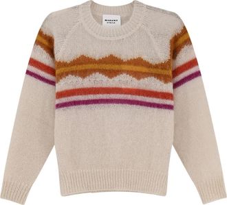 Isabel Marant Crew Neck Sweater - Dames - Ronde hals truien - Veelkleurig - M - Wol - Truien & Vesten