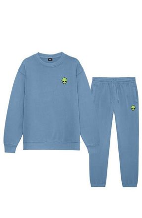 Dalix Alien Sweatsuit in Pebble Blue at Nordstrom, Size Xxx-Large