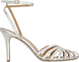 The Seller Silver Thin Bands Stiletto Sandals