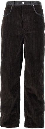 Bottega Veneta Corduroy pants with nappa details Man 46