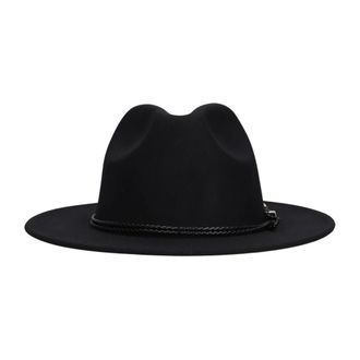 Guess Fedora Hoed - Dames - Accessoires - Zwart - Maat: M Synthetisch