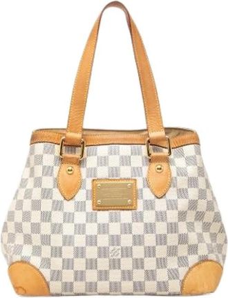 Louis Vuitton Pre-owned Hampstead PM - Dames - Vintage Shopper - Wit - ONE Size - Leer - Vintage