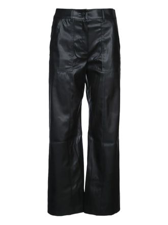 iBlues faux-leather trousers - Black