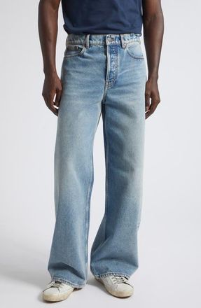 Golden Goose Journey Parker Wide Leg Jeans in Blue at Nordstrom, Size 31