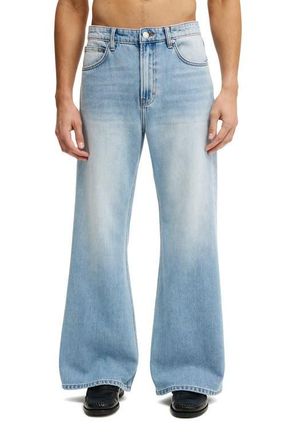 Cotton On Mens Baggy Bootcut Jean in Cassette Blue at Nordstrom, Size 26 X 32