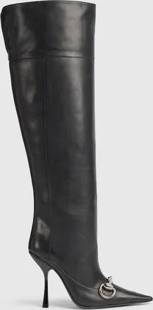 Gucci Womens Boulevard Boot, Black, Leather