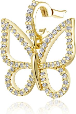 Lafonn Pav&eacute; Simulated Diamond Butterfly Charm in Gold at Nordstrom