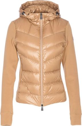Moncler Jack met capuchon en rits - Beige