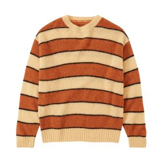 Closed Round-neck Knitwear, male, Multicolor, M, Striped Crew Neck Regular Fit Top