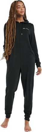 SS7 Womens Onesies Knitted All in One Hooded Jumpsuit Sleepwear Black
