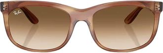 Ray-Ban Balorette Brown Gradient Rectangular Unisex Sunglasses RB2389 140351 60