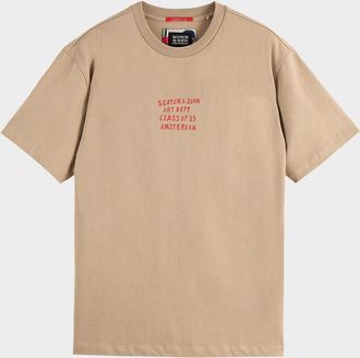 Scotch & Soda Mens Relaxed-Fit Artwork Graphic T-Shirt