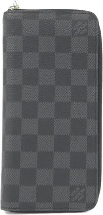 Louis Vuitton Dark Gray Graphite Coated Canvas Long Wallet (Bi-Fold) (Pre-Owned)