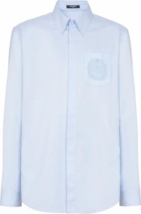 Balmain Hombre, Camisas, Azul, Talla: 2XL