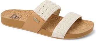 Reef Cushion Vista Hi Slide Sandal in Vintage Textile at Nordstrom, Size 10