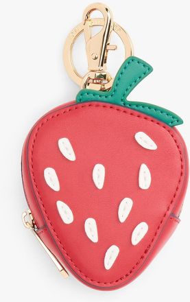 Tommy Hilfiger Womens Strawberry Coin Purse Bag Charm - Red