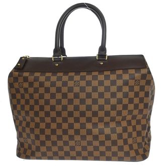Louis Vuitton Greenwich Travel Damier Ebene Brown Canvas Handbag (Pre-Owned)