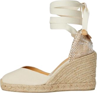 Castaner Chiara 80 mm Wedge Espadrille Ivory 20993-203 Womens