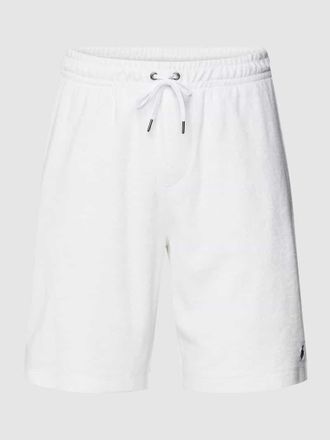 Polo Ralph Lauren Sweatshorts mit Allover-Muster Modell ATHLETIC in Weiss, Größe XXL