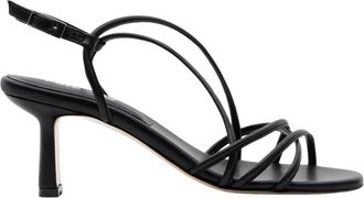 Parall&egrave;le Pilar - Dames - Sandalen met hakken - Zwart - 38 EU - Leer - Schoenen