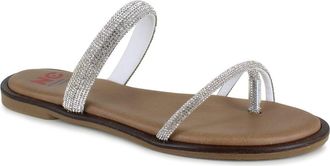 National Comfort Alicante Crystal Slide Sandal in Silver at Nordstrom, Size 11Us