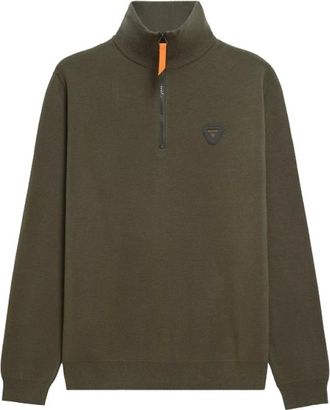 Gertrude Truien & Vesten, Dames, Groen, XL, Polyester, Lewis Patch Pull