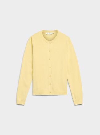 Contemporaine Womens Fine-knit solid essential Cardigan Sweater