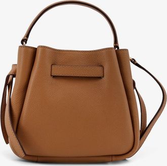 Tory Burch Womens Mini Crossbody Bag Romy Leather Brown Shoulder