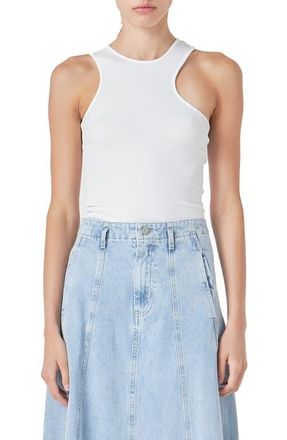Grey Lab Rib Tank in White at Nordstrom, Size X-Small