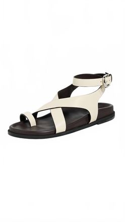Free People Womens Anya Crisscross Footbed Sandals In Light Brown