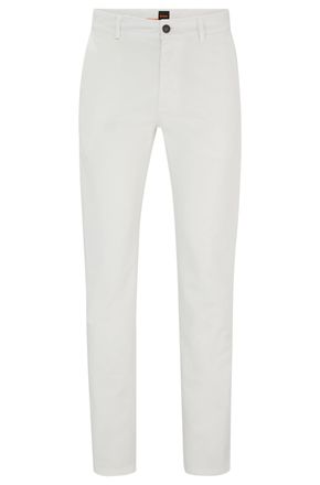 Boss Orange by Hugo Boss Chinohose BOSS ORANGE slim, Herren, Gr. 30, L&auml;nge 34, natural106, Web, Obermaterial: 97% Baumwolle, 3% Elasthan, slim fit kn&ouml;chellang, Hosen Chinohose