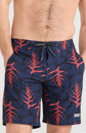 Saxx Betawave 2N1 9-Inch Board Shorts in Wild Ginger Camo-Black at Nordstrom Rack, Size 30