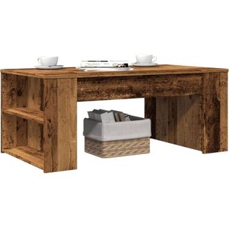 vidaXL Tavolino da Salotto Legno Antico 102x55x42 cm Legno Multistrato - Vidaxl