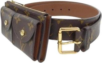 Louis Vuitton Pre-owned Belts, female, Brown, Size: ONE SIZE Pre-owned Fanny Pack Pochette