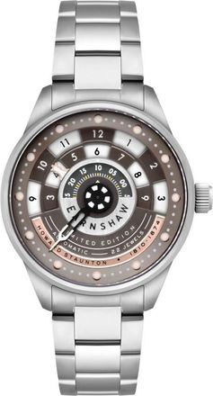 Earnshaw Staunton Chess Set Automatic Grey Dial Mens Watch ES-8282-99
