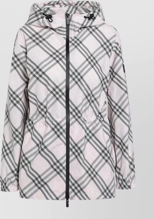 Burberry hooded jacket adjustable waist elasticated cuffs