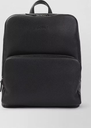 Brioni leather zip around backpack
