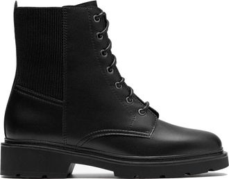 Clarks Enkellaarsjes - Dames - Veterlaarzen - Zwart - 36 EU - Schoenen