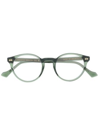 Gucci round frame optical glasses - Verde
