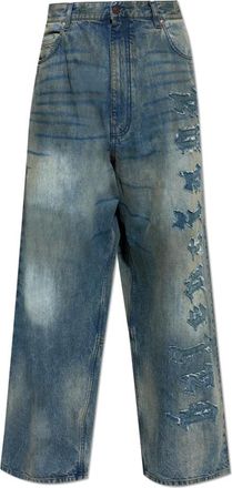 Balenciaga Wide Jeans, male, Blue, Size: XS Minimal Baggy Pants