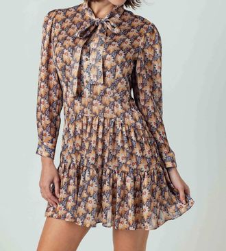 Sundays Ziva Floral Mini Dress In Harvest