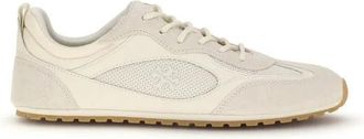 Tory Burch Field Sneaker - Dames - Sneakers - Beige - 35 1/2 EU - Leer - Schoenen