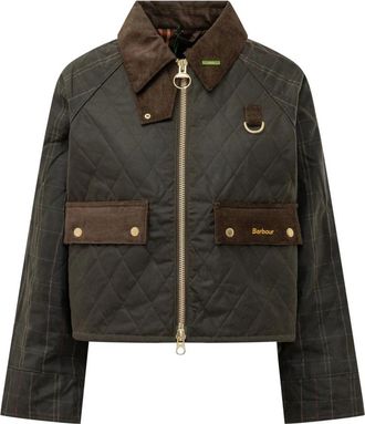 Barbour Korte Gewatteerde Jas - Dames - Zomerjassen - Groen - S - Jassen