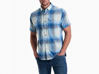 K&uuml;hl Response Short Sleeve Shirt In Blue Chalk
